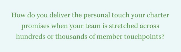 call out on delivering personal touches
